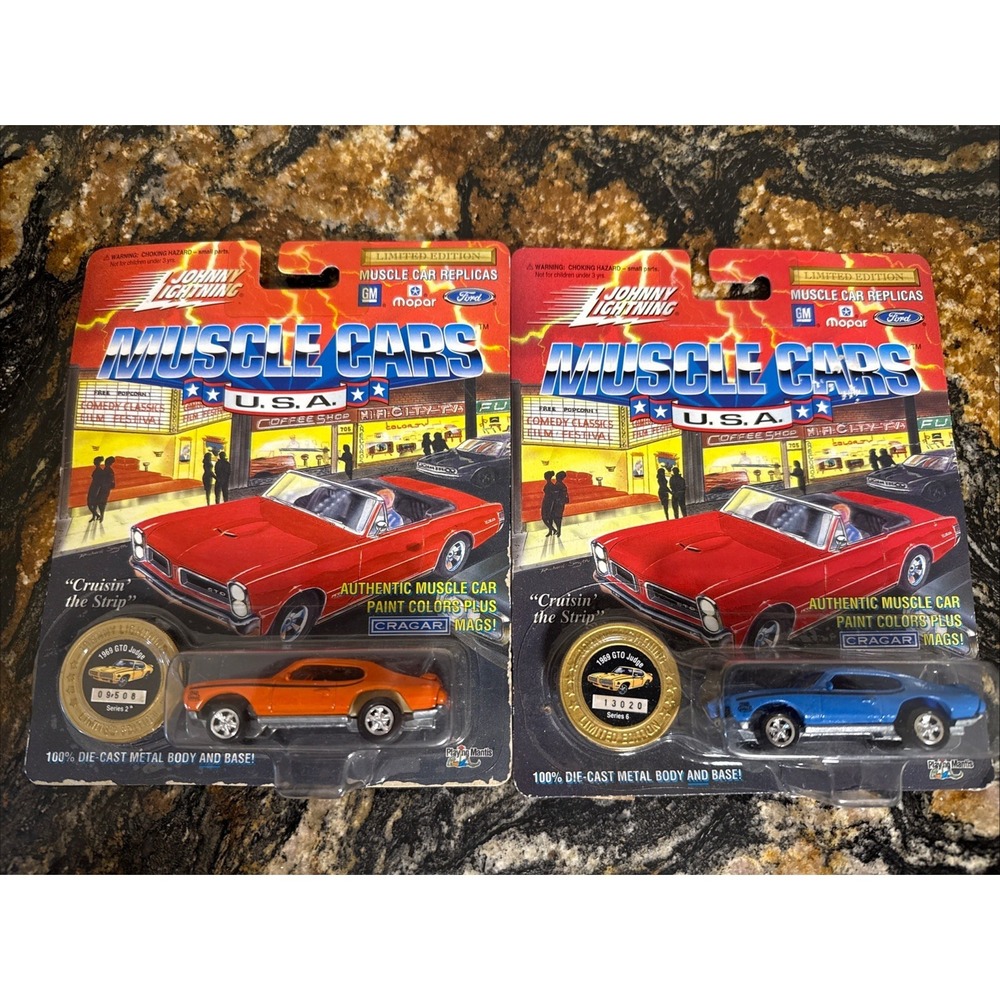 Johnny Lightning Lot Of 2 1969 GTO Judge NIB